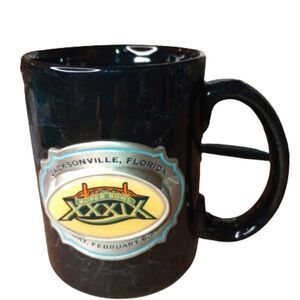 Super Bowl XXXIX Jacksonville FL Heavy Black Marble Sturdy Eagles Patriots NFL